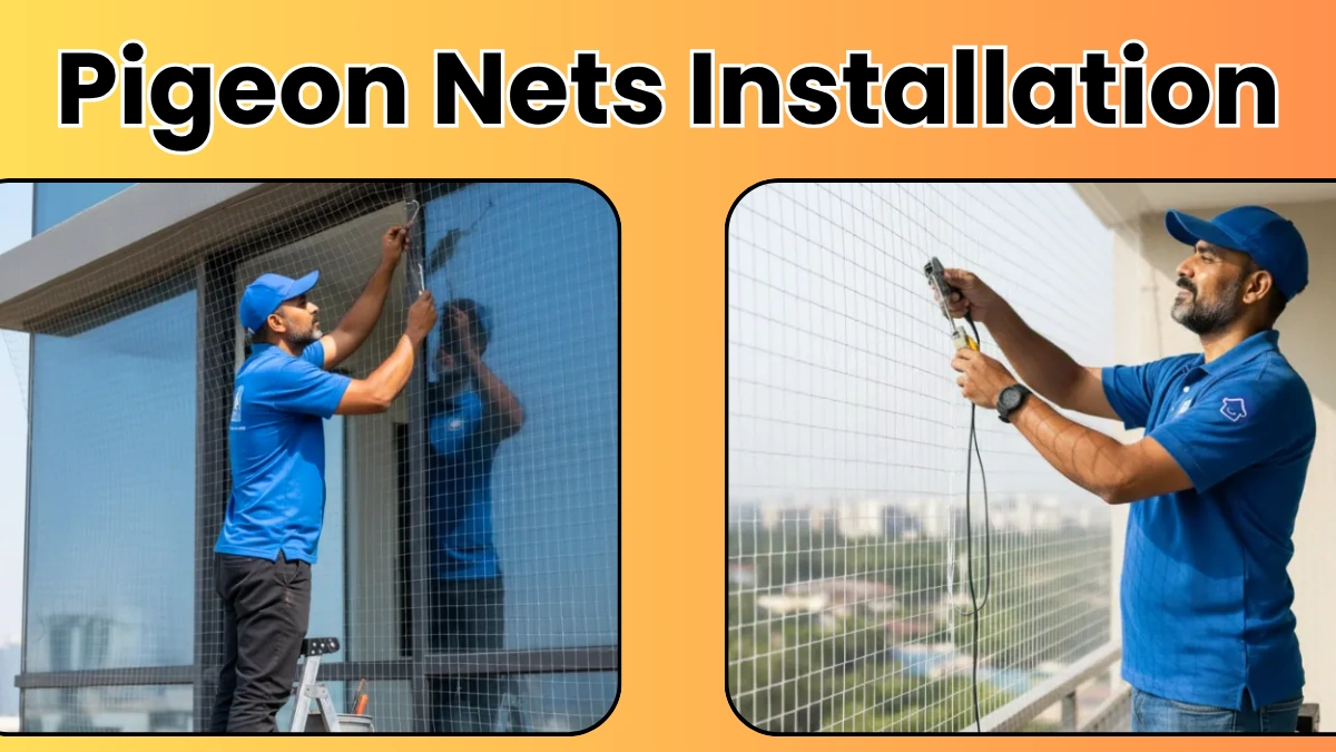 Pigeon Nets Installation